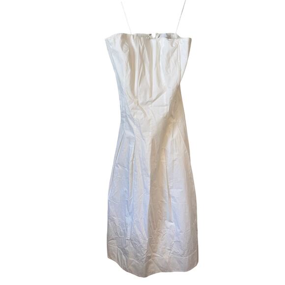 MARE MARE BY ANTHROPOLOGIE NWT Strapless Seamed A-Line Midi Dress Sz Small Bride - Picture 2 of 14